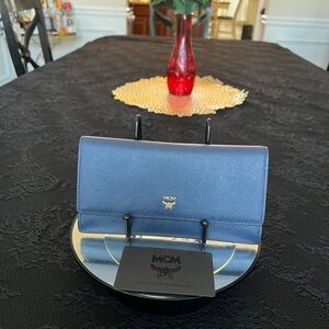 MCM Classic Blue  Wallet EUC